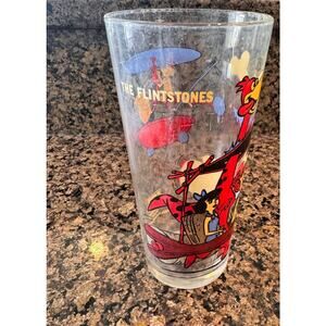 1977 The Flintstone's Glass Pepsi Collector's Series Hanna Barbera